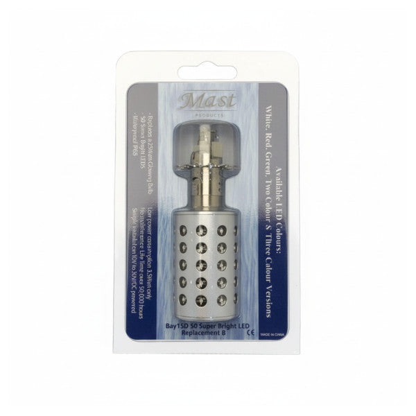 Морска LED навигационнаReplacement Light Bulb Lamp BAY15D 50 LED - RB030303