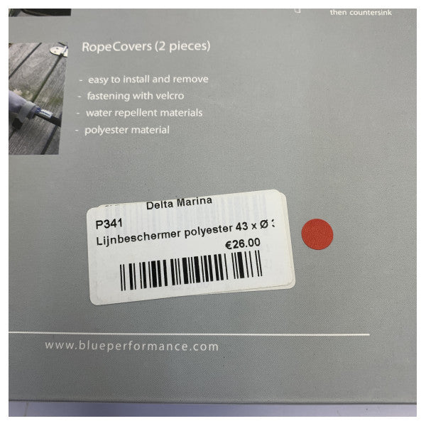 Сині чохли для мотузок Blue Performance BP-341 - Набір з 2 - Яхтове обладнання