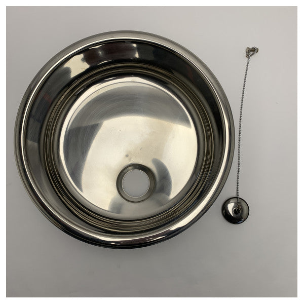 Barka LICIL30/5L Ciotola per lavello in acciaio inox da 30 cm di diametro e 5L di capacità Resistente alla corrosione di grado marino - LICIL30/5L