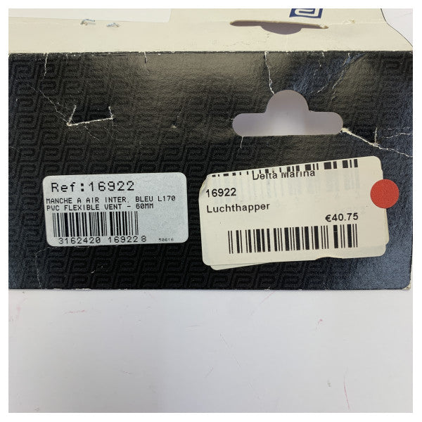 Plastimo 16922 Model 90 PVC Flexible Cowl Deck Vent 60mm - 16922