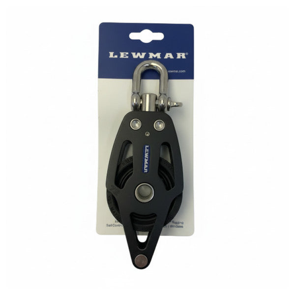 Blocco di rinvio singolo Lewmar HTX da 72 mm con becket - 29197204-HTX