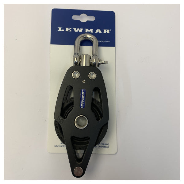 Blocco di rinvio singolo Lewmar HTX da 72 mm con becket - 29197204-HTX