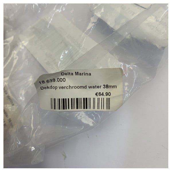 Chromdeckel Füllkappe für Wasser - Yachtzubehör - 45-38-19