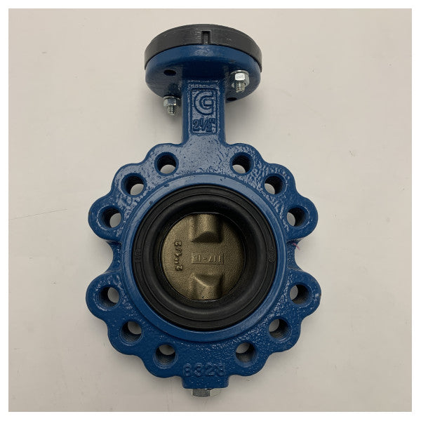 ギブソン BLK 1 DN65 GUS1400 16 バー バタフライバルブ 青