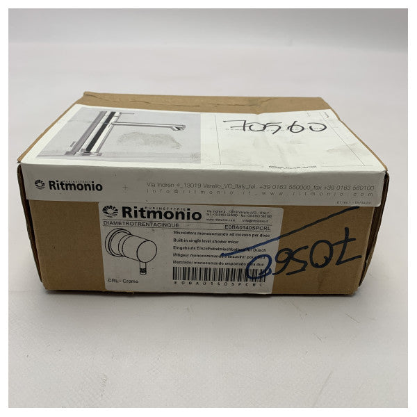 Ritmonio Diametro 35 misturadora monocomando cromada de encastrar para chuveiro - E0BA0140SPCRL