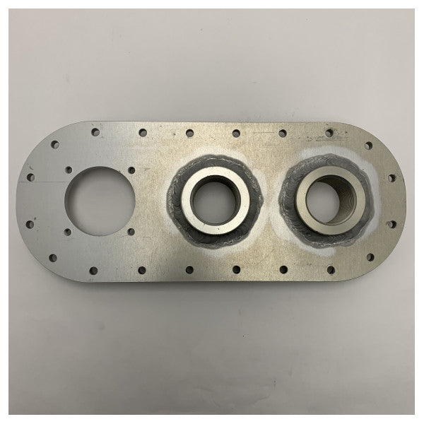 Ανθεκτική θαλάσσια δεξαμενή μαύρου νερού μέσω πλάκας με διπλά εξαρτήματα 1-1/4 ιντσών και ανθεκτικό στη διάβρωση μέταλλο