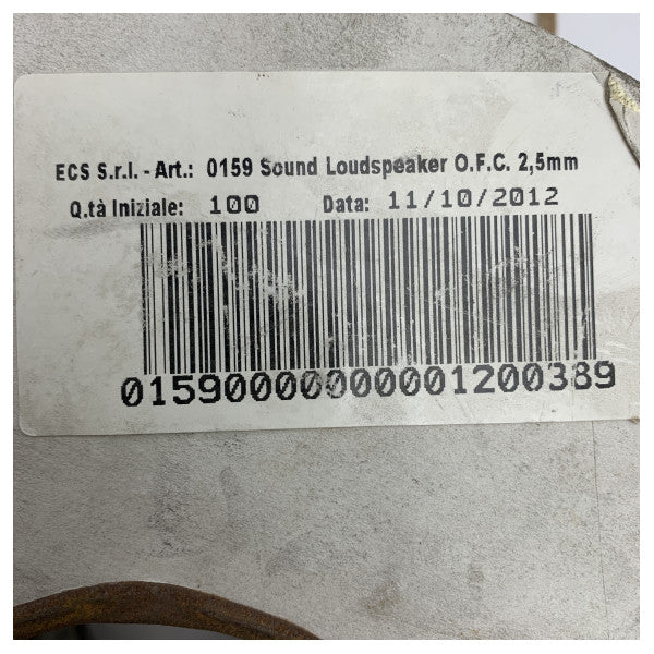 Високоякісний безкисневий мідний морський аудіокабель Percon SK-2125 - 100-метровий міцний кабель для динаміків для човнових звукових систем