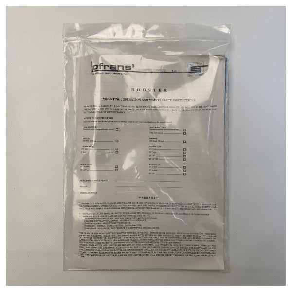 Lofrans Booster 12V ankkurivinssi 350W ilman ketjukiekkoa