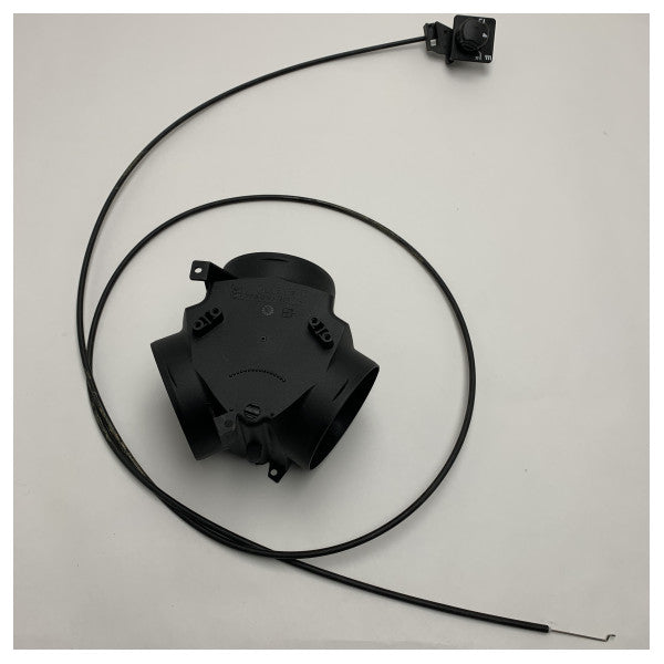 Válvula de Controle de Fluxo de Ar de Ventilação Marinha - PA6 GF Durável para Barcos e Iates - 22 1000 01 03 0