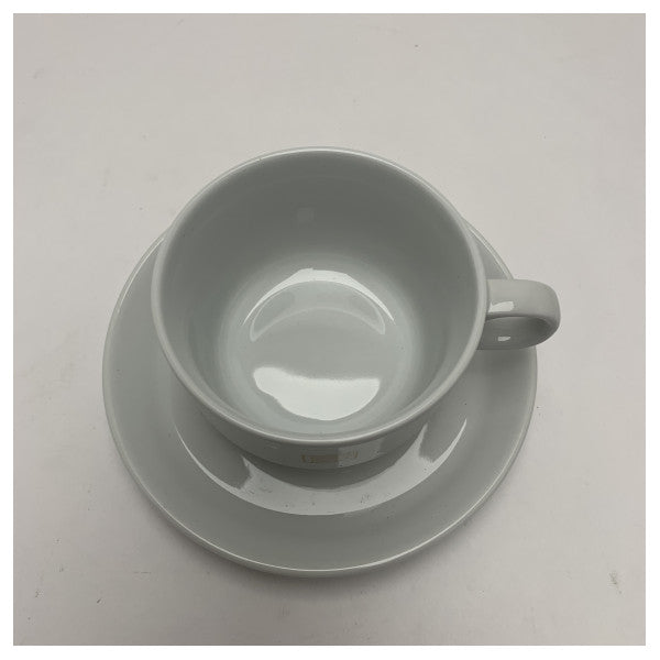 Набір високоякісних порцелянових чашок і блюдець Ferretti - міцний, морський клас, легко миється, можна мити в посудомийній машині