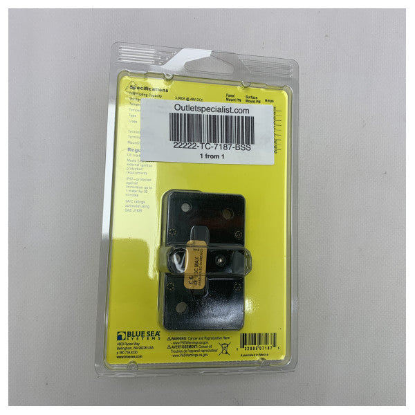 Blue Sea 100 Amp ланцюговий гальмо поверхневого монтажу - 7187-BSS - 7187-BSS