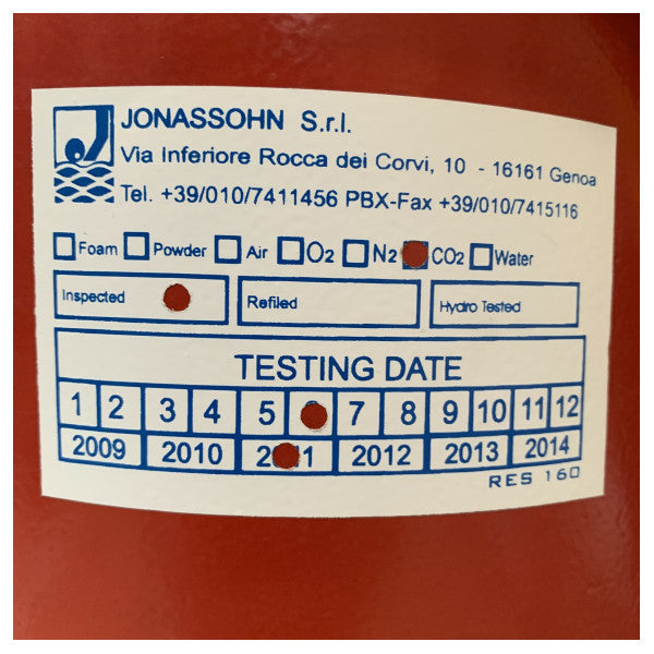 ABS CO2 Estintur bil-Roti 20 kgs B - SG00272
