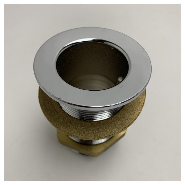 Guidi High-Quality Marine Drainage Valve 2 Inch tru-hull | Corrosion-Resistant Cockpit Water Drain for Boats