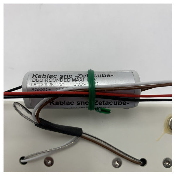 Kablac Висококачествена морска LED светлина 18-32V топло бяла DUO кръгла Maxi лампа за корабно осветление