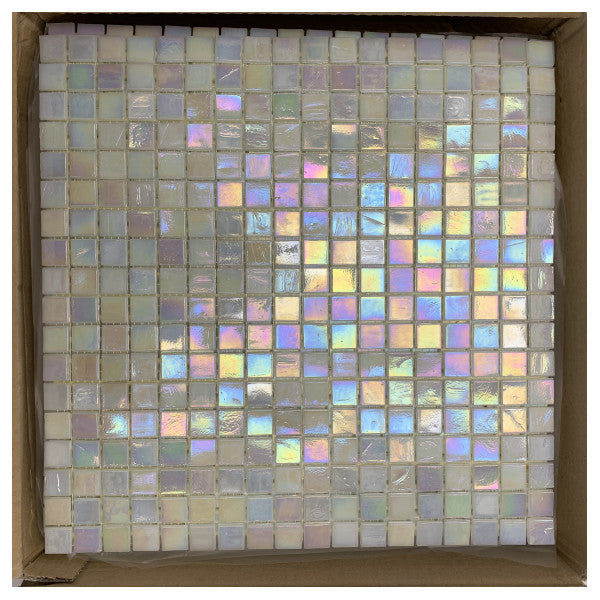 De Sicis Glimmer Mosaic 120 Passionsfrucht - Langlebige irisierende Glasmosaikfliesen für den maritimen und dekorativen Gebrauch 2m2