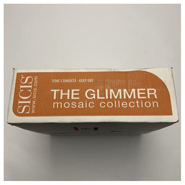 Sicis Glimmer Hochwertige Glasmosaikfliesen für den Einsatz im Meer � Langlebige, wasserbeständige grüne Glimmerfliesen 2m2