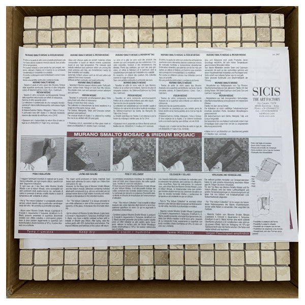 Sicis Hochwertige Travertin-Mosaikfliesen für langlebige Bodenbeläge und Wandverkleidungen im Schiffsbau