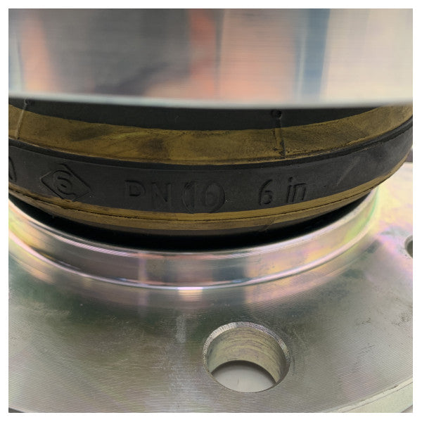 Гумовий компенсатор DN150 PN16 - довговічний гнучкий трубопровідний з'єднувач морського класу для промислового та морського застосування