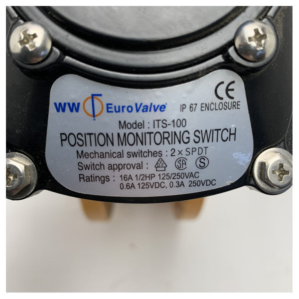 Високоякісний чавунний морський поворотний клапан DN150 з позиційним вимикачем і редукторним приводом