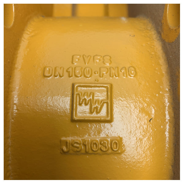 Високоякісний чавунний морський поворотний клапан DN150 з позиційним вимикачем і редукторним приводом