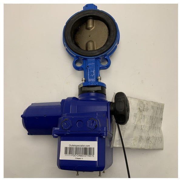 Високоякісний морський пластинчастий поворотний клапан Bernard DN125 з вкладишем з EPDM та приводом Bernard Controls 230V