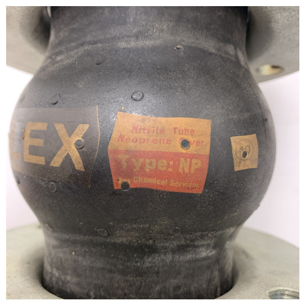 フレキシブルゴムコンペンセータ DN65 PN10/16 配管システムの振動減衰と熱膨張用ステンレス鋼フランジ付き