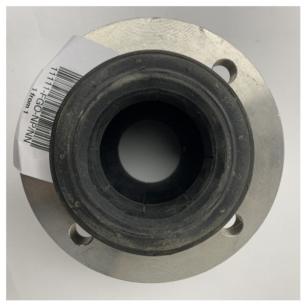 Гнучкий гумовий компенсатор DN65 PN10/16 з фланцями з нержавіючої сталі для гасіння вібрацій і теплового розширення в системах трубопроводів