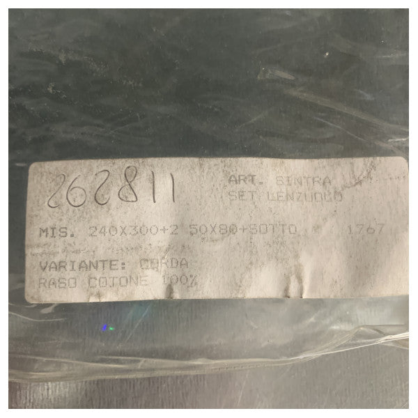 Premium Capitani Διπλό σετ σεντονιών από βαμβάκι 240x300 cm - Αναπνεύσιμο & ανθεκτικό θαλάσσιο σεντόνι με μαξιλαροθήκες