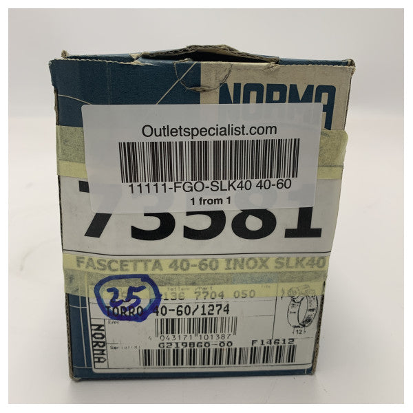 Rustfritt stål slangeholder 40-60mm – Holdbar marinekvalitet korrosjonsbestandig festemiddel