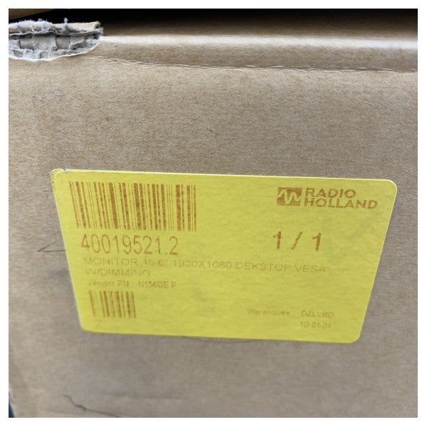 Nottrot N-Line N156DE P Marine Monitor 15.6 Inch Full HD 1920 x 1080 Vesa Mount