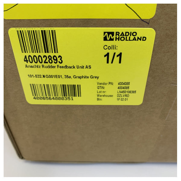 Unità di retroazione del timone Raytheon Anschutz AS 101-532.NG001E01 - Grigio grafite a 35 gradi
