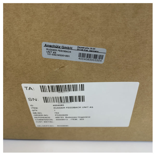 Unità di retroazione del timone Raytheon Anschutz AS 101-532.NG001E01 - Grigio grafite a 35 gradi