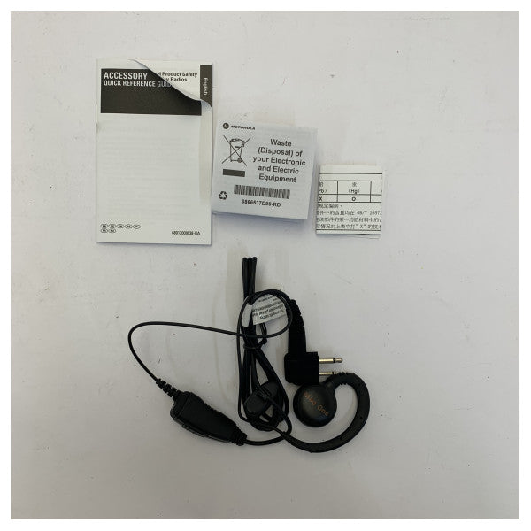 Поворотна гарнітура Motorola Mag One PMLN6532A з вбудованим мікрофоном і кнопкою PTT