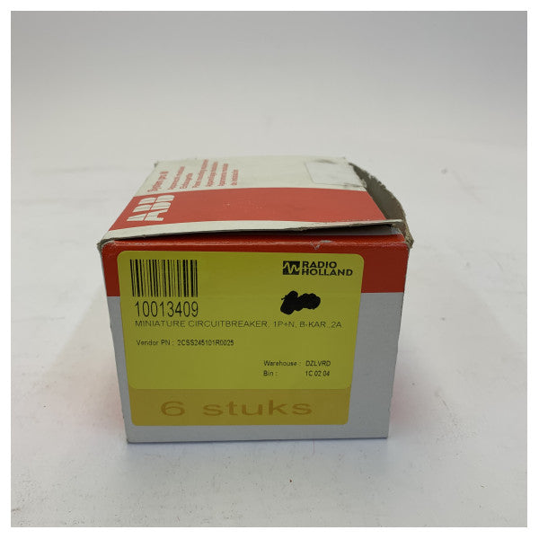 ABB SN201 L-B2 автоматичний вимикач 1+N 2A - 2CSS245101 автоматичний вимикач