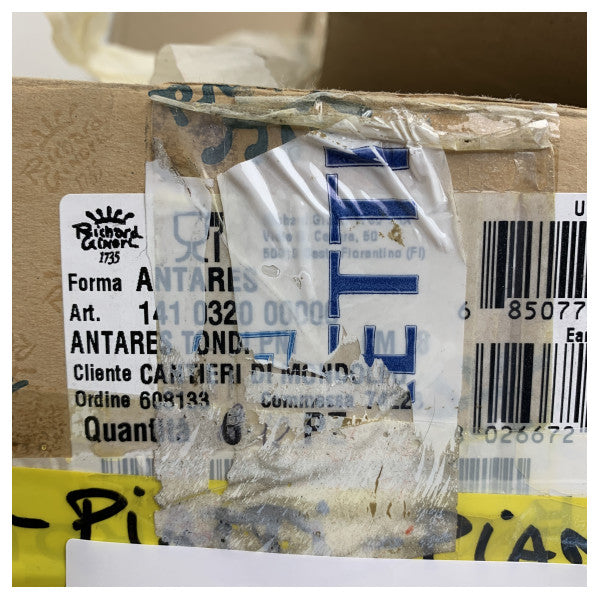 Річард Джинорі Кругла плоска тарілка з кістяного фарфору Antares 28 см