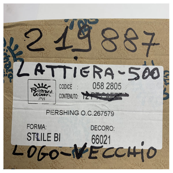 Pershing Premium Porcelain Milk Jug 500ml - Durable Maritime Pitcher with Ergonomic Handle and Sleek Design