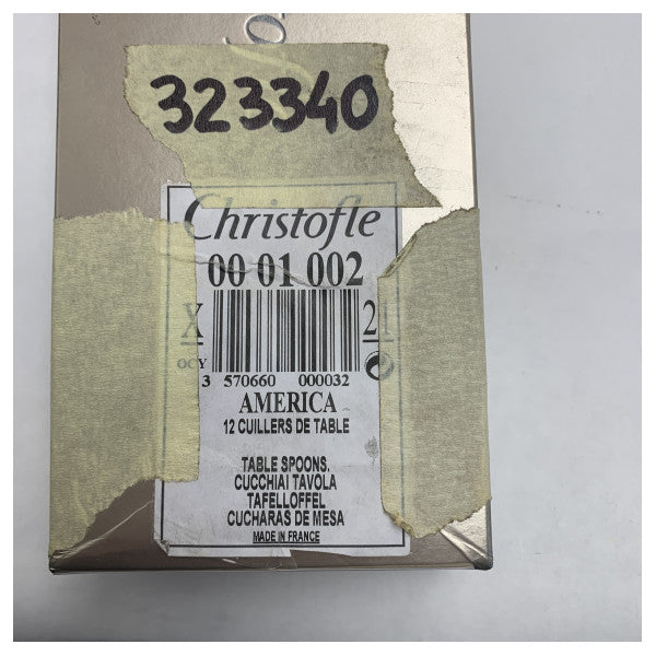 Christofle Premium Stainless Steel Silver Plated Table Spoons for Marine Use - 00 00 1002