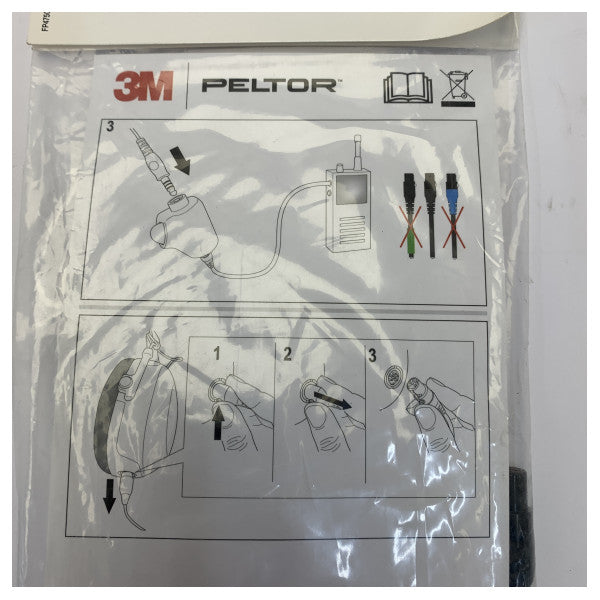 3M Peltor FLX2-35 Icom 2-Pin Açılı Kablo