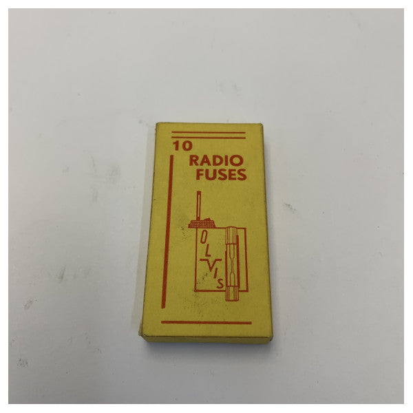 OLVIS صمام زجاجي 500mA 250V سريع 5x25mm لصناعة الإلكترونيات البحرية - مجموعة من 10