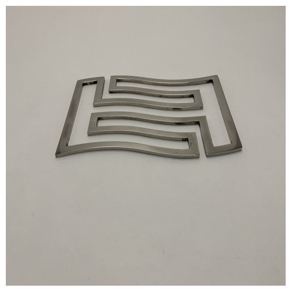 Accessorio Ferretti 316 in acciaio inox Marine FF Logo