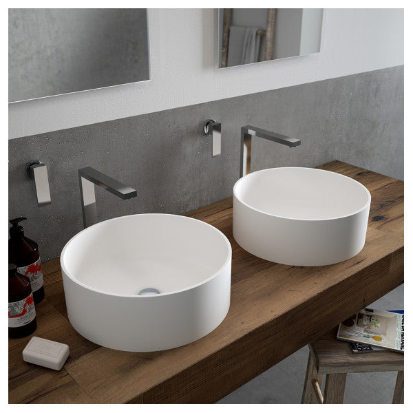 Hi-Macs CB330C/S28 Solid Surface Round Marine Sink