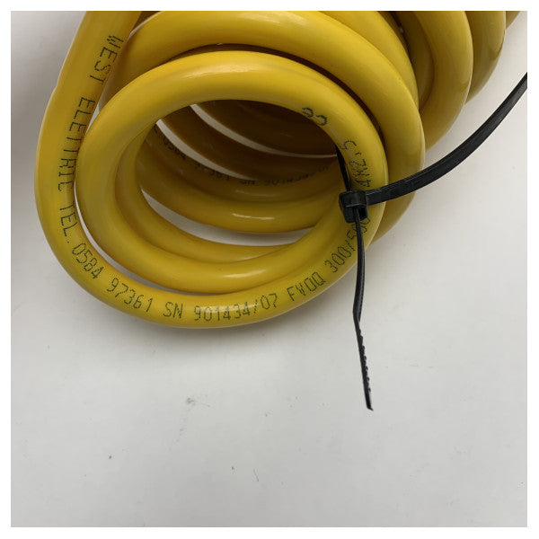 Υψηλής ποιότητας εύκαμπτο θαλάσσιο σπειροειδές καλώδιο 4x2.5mm� - 5m UV και ανθεκτικό στο αλμυρό νερό