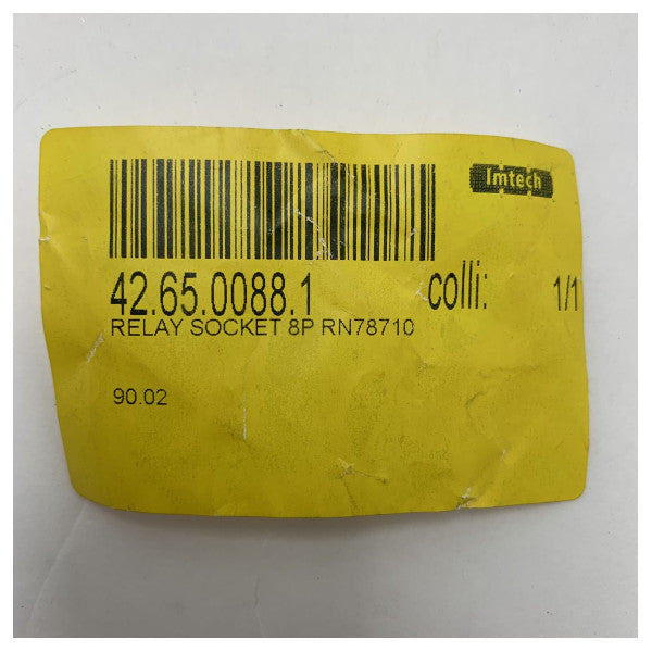 Prise relais 8 broches de haute qualité pour applications marines - Connecteur électrique durable et résistant aux intempéries - RN78710