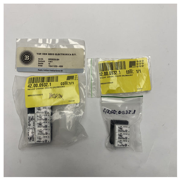 24V DC Marine Relay 2x C/O Dilmount - Kestävä kompakti sähkökomponentti laivoihin - MR30229024