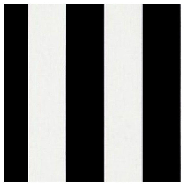 Sunbrella Yacht Stripe Schwarz Wasser- und Sonnenfest Polsterung - 3740 - 5,2M