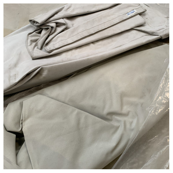 Riva Rivale 56 bimini closure with windows - Durable White Marine Canopy for Sun and Weather Protection