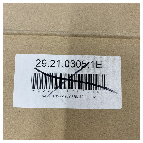 Furuno FRU-3P-FF-30M DRS4 Radar Antenna Cable Black - 00126603000