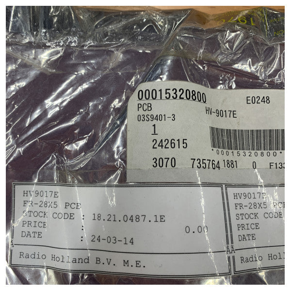 Furuno X-Band Radar PCB HV-9017D FAR-2XX7 12 kW 03S9401 - 001-440-840-00