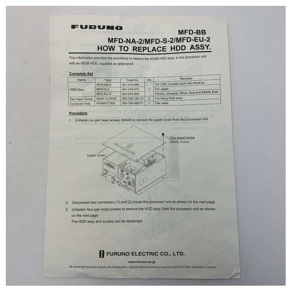 Toshiba MFD-NA-2 harddiskmodul 80 GB for multifunksjonsdisplay
