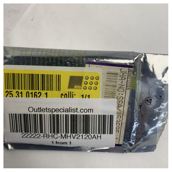 Вътрешен твърд диск Fujitsu 120GB Устойчиво на удари съхранение за морска и индустриална употреба - MHV2120AH